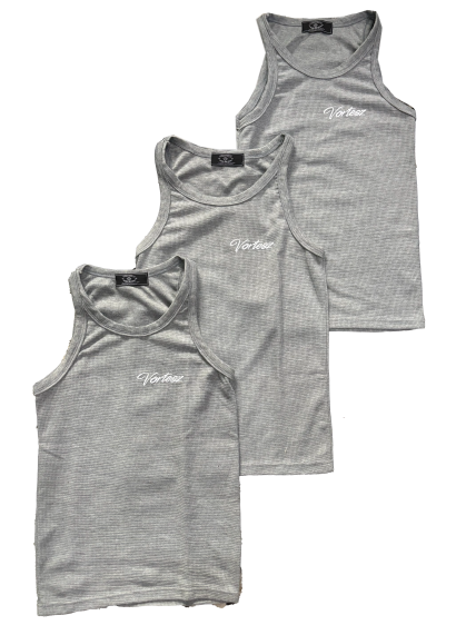 VORTESZ ESSENTIAL TANK TOP [3PK] GREY