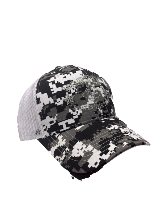 LOGO CAMO CAP [WHITE]