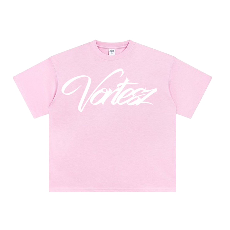 VORTESZ SCRIPT TEE[PINK]