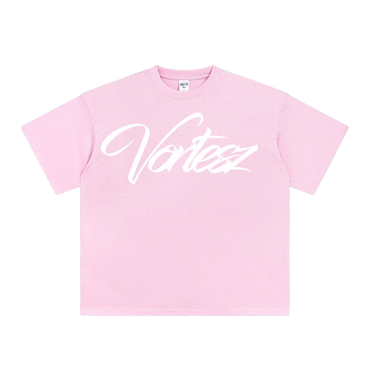 VORTESZ SCRIPT TEE[PINK]