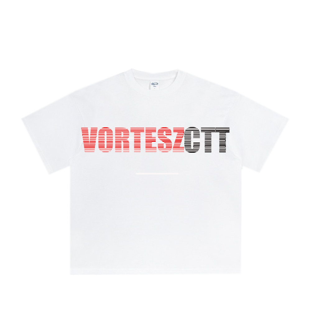VORTESZ GRADIENT LINE TEE [WHITE]